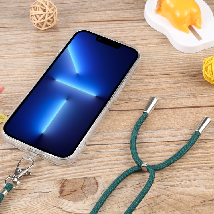 For iPhone 13 Pro Lanyard Transparent TPU Phone Case