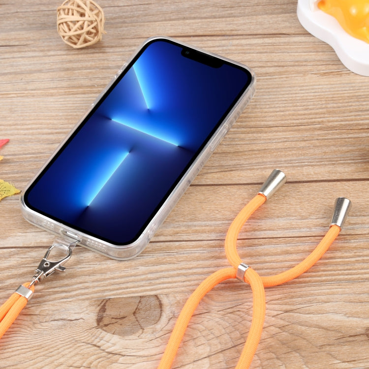 For iPhone 13 Pro Lanyard Transparent TPU Phone Case