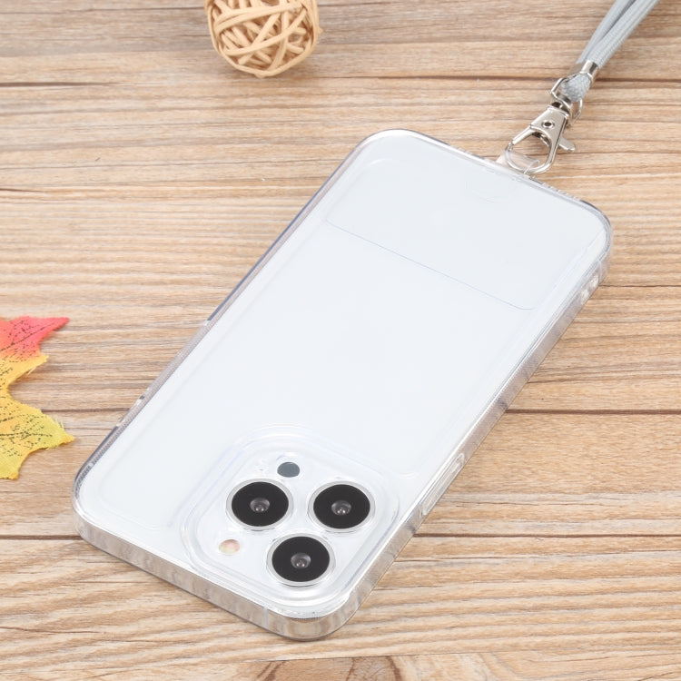 For iPhone 13 Pro Lanyard Transparent TPU Phone Case