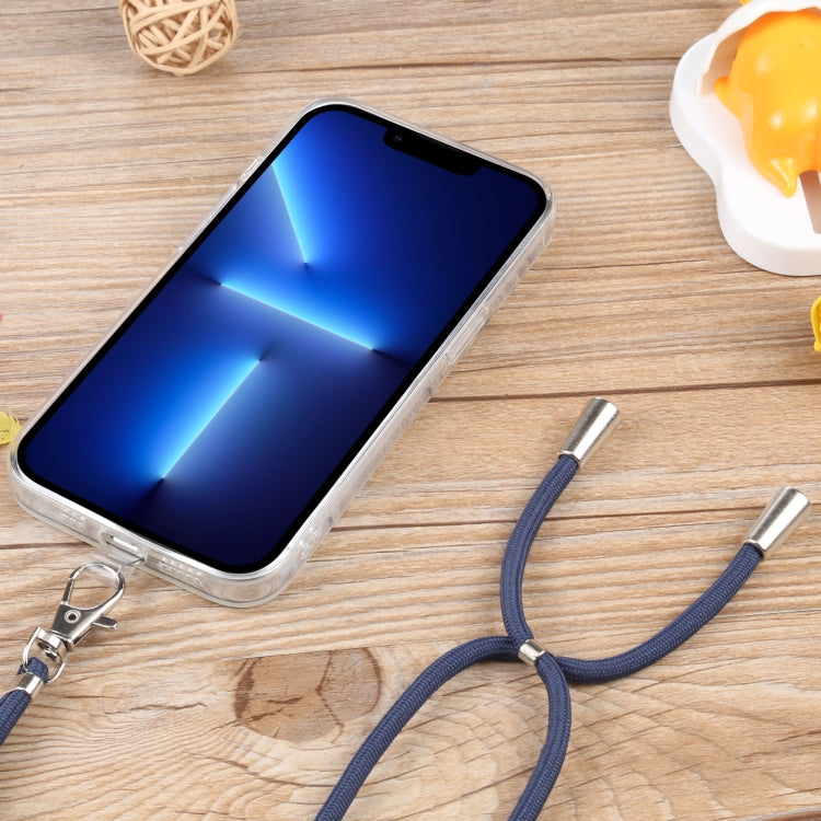 For iPhone 13 Pro Lanyard Transparent TPU Phone Case