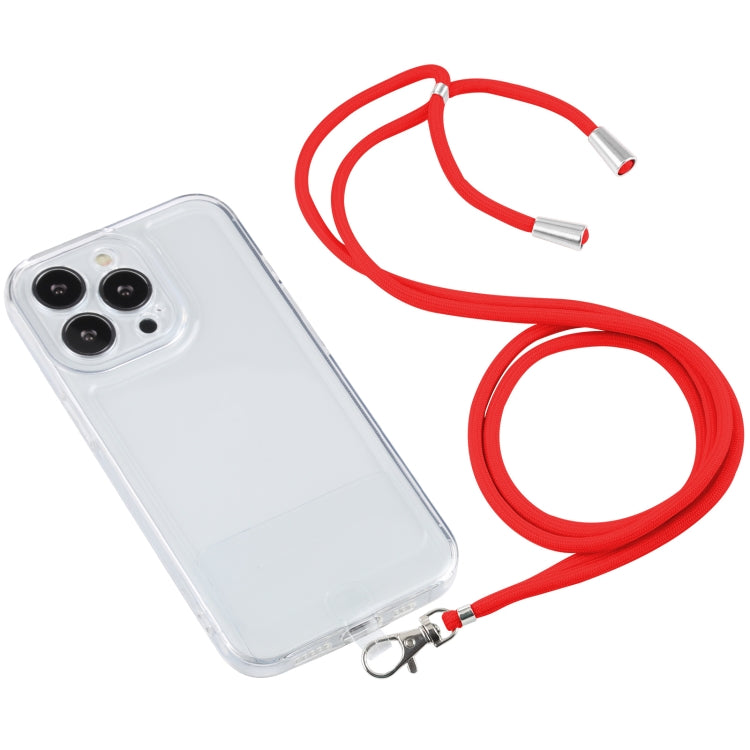 For iPhone 13 Pro Lanyard Transparent TPU Phone Case
