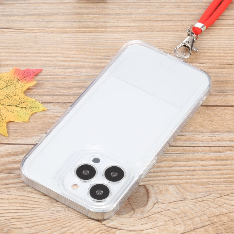 For iPhone 13 Pro Lanyard Transparent TPU Phone Case