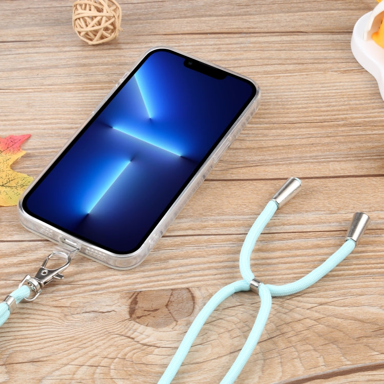 For iPhone 13 Pro Lanyard Transparent TPU Phone Case