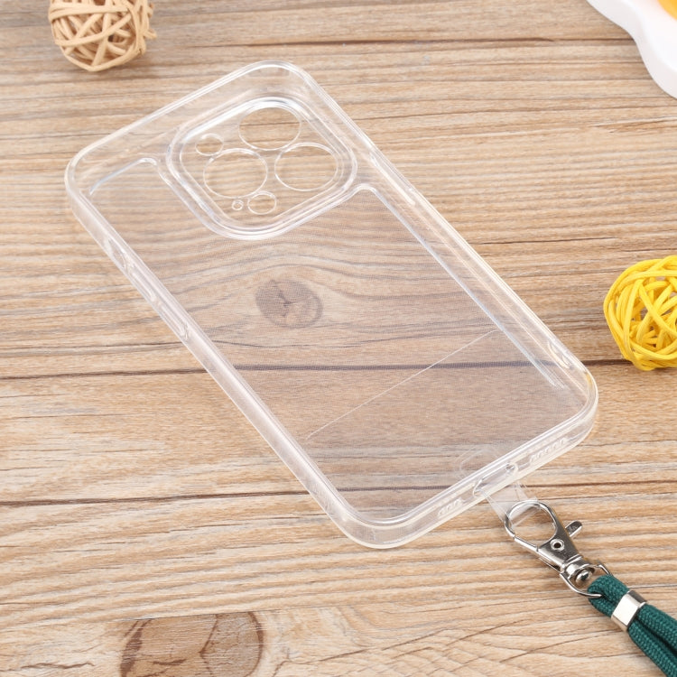 For iPhone 13 Pro Max Lanyard Transparent TPU Phone Case
