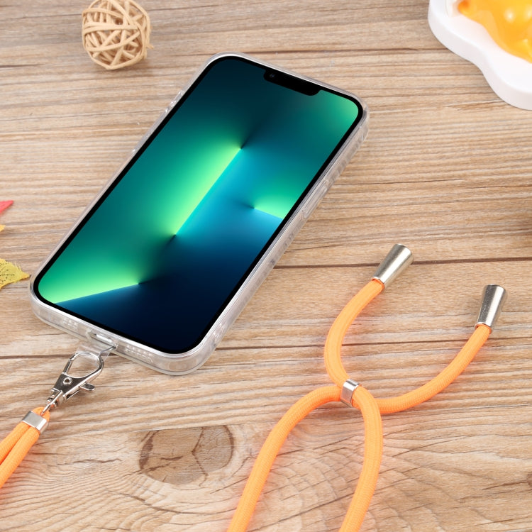 For iPhone 13 Pro Max Lanyard Transparent TPU Phone Case