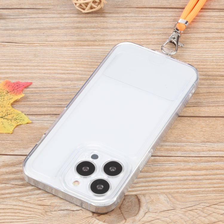 For iPhone 13 Pro Max Lanyard Transparent TPU Phone Case