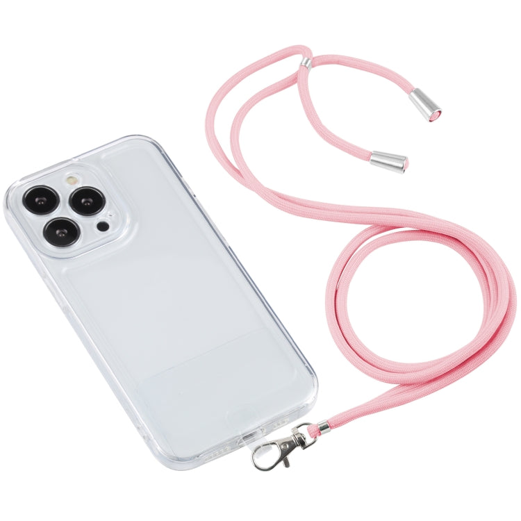 For iPhone 13 Pro Max Lanyard Transparent TPU Phone Case