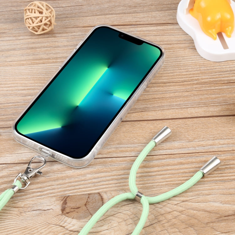 For iPhone 13 Pro Max Lanyard Transparent TPU Phone Case