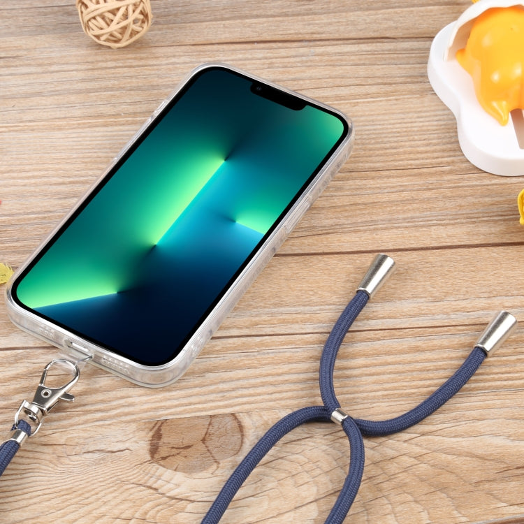 For iPhone 13 Pro Max Lanyard Transparent TPU Phone Case