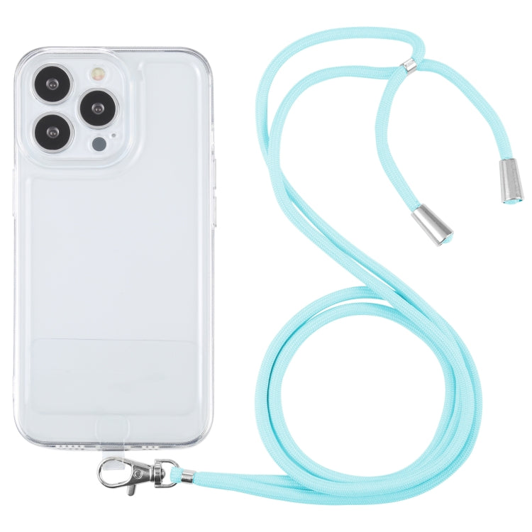 For iPhone 13 Pro Max Lanyard Transparent TPU Phone Case