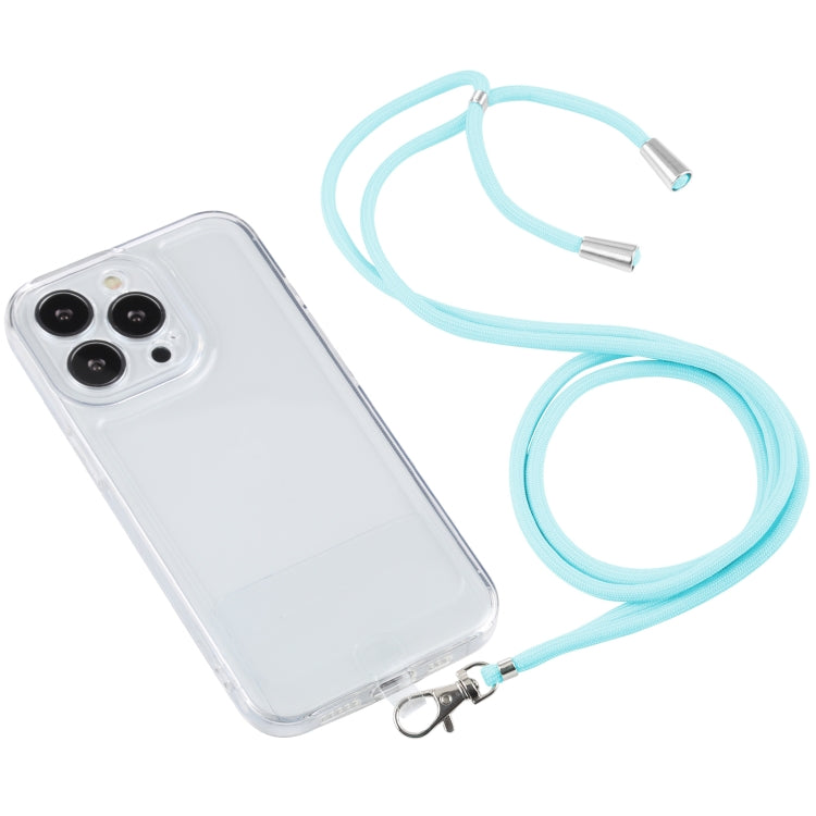 For iPhone 13 Pro Max Lanyard Transparent TPU Phone Case