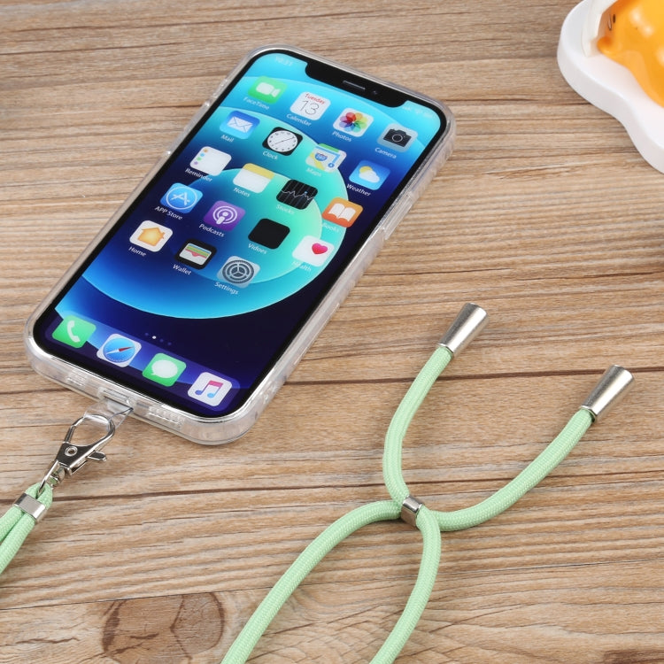For iPhone 12 mini Lanyard Transparent TPU Phone Case