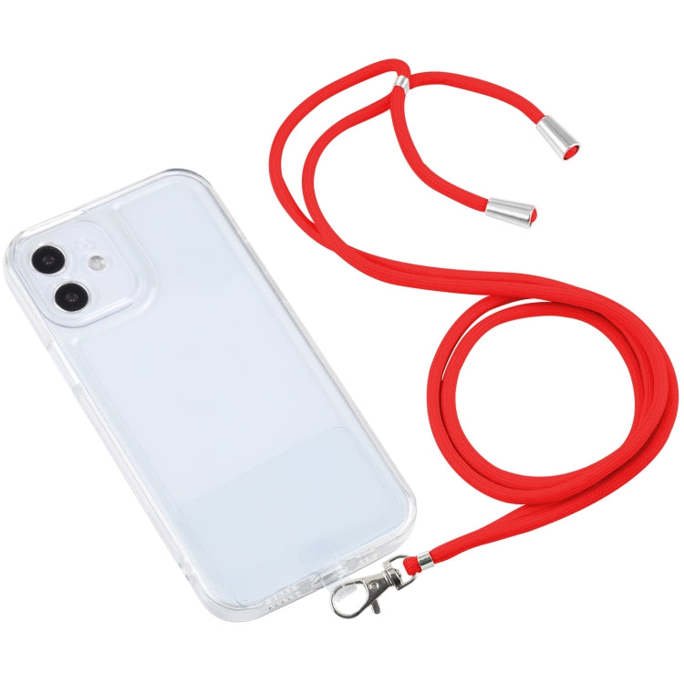 For iPhone 12 mini Lanyard Transparent TPU Phone Case
