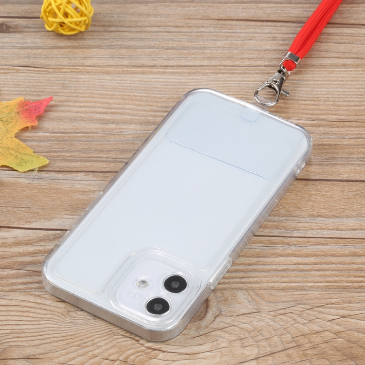 For iPhone 12 mini Lanyard Transparent TPU Phone Case