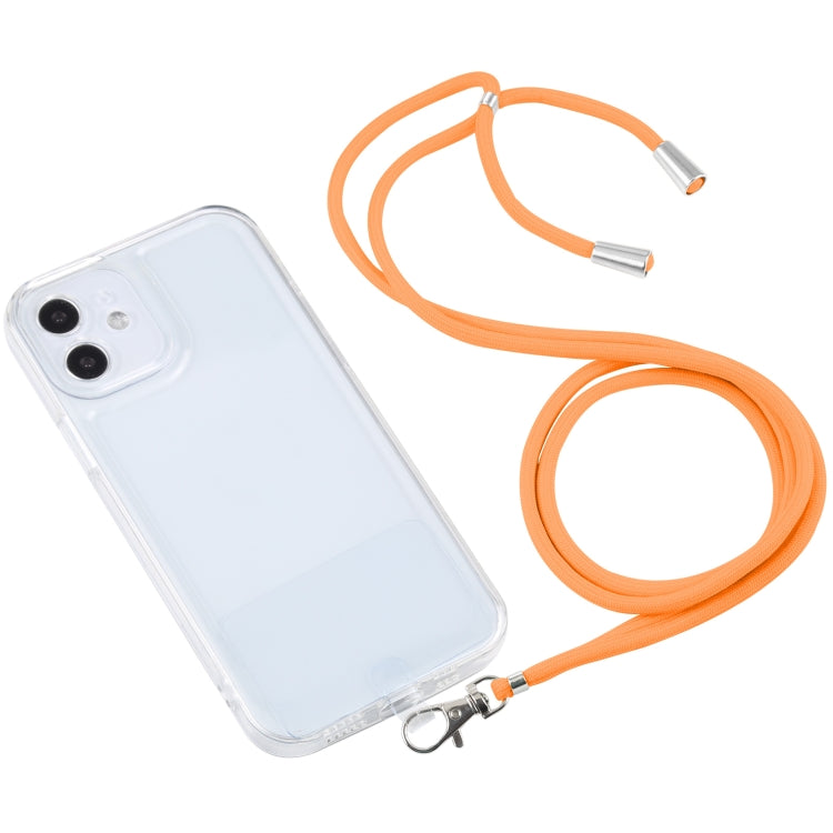 For iPhone 12 Lanyard Transparent TPU Phone Case