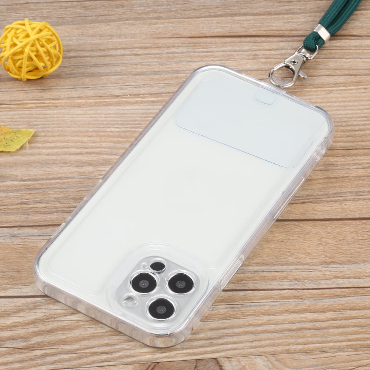 For iPhone 12 Pro Lanyard Transparent TPU Phone Case