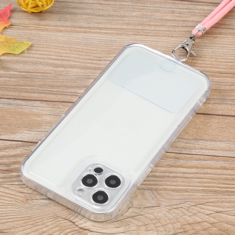 For iPhone 12 Pro Max Lanyard Transparent TPU Phone Case