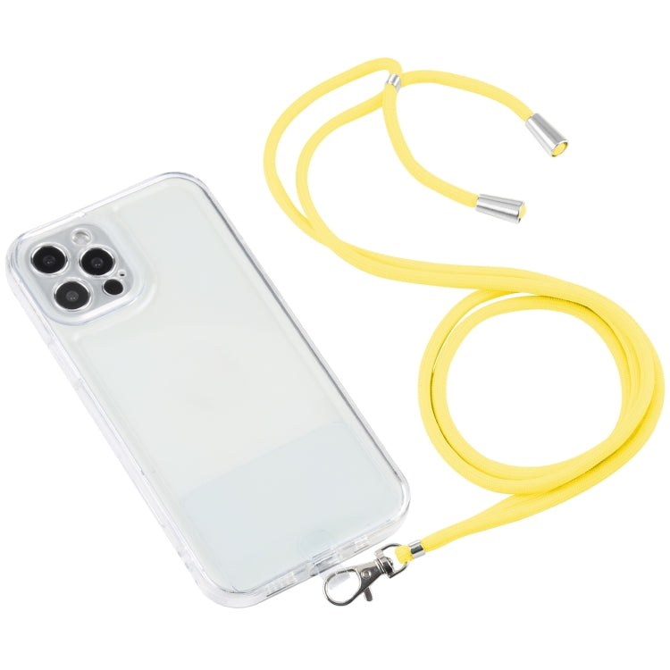 For iPhone 12 Pro Max Lanyard Transparent TPU Phone Case