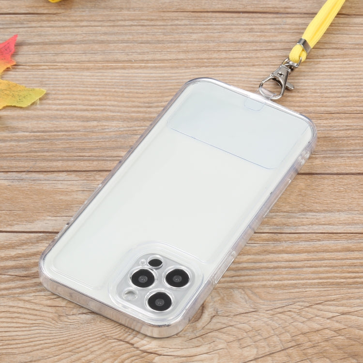 For iPhone 12 Pro Max Lanyard Transparent TPU Phone Case