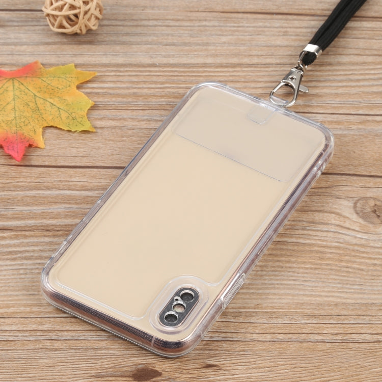 For iPhone X / XS Lanyard Transparent TPU Phone Case