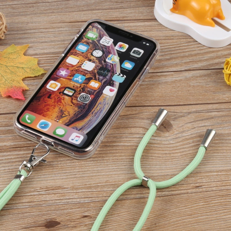 For iPhone X / XS Lanyard Transparent TPU Phone Case