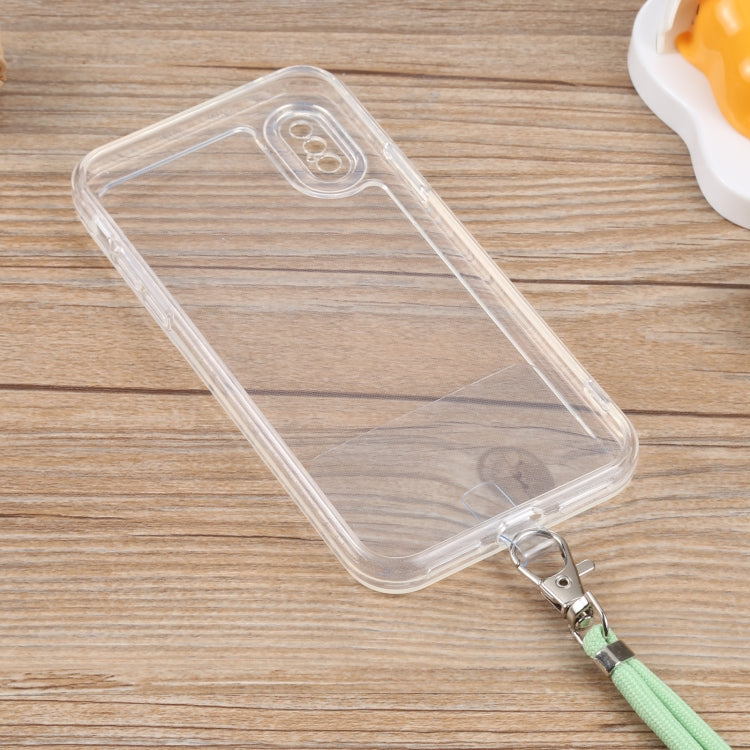 For iPhone X / XS Lanyard Transparent TPU Phone Case
