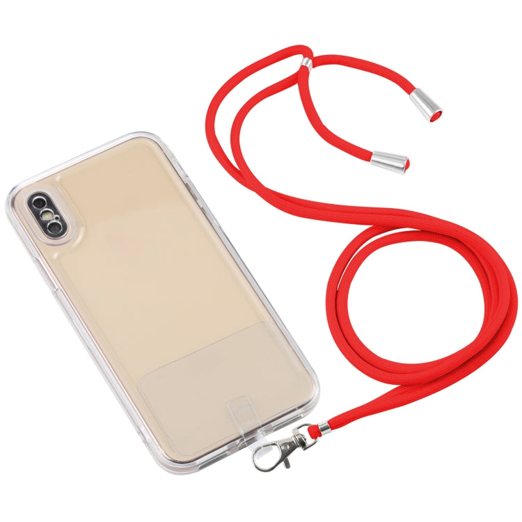 For iPhone X / XS Lanyard Transparent TPU Phone Case