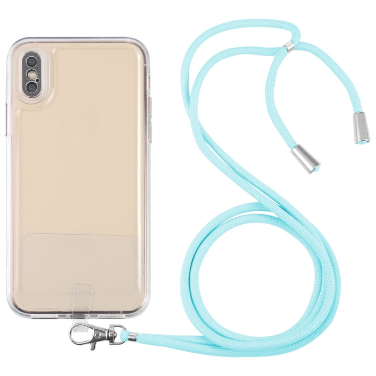 For iPhone X / XS Lanyard Transparent TPU Phone Case