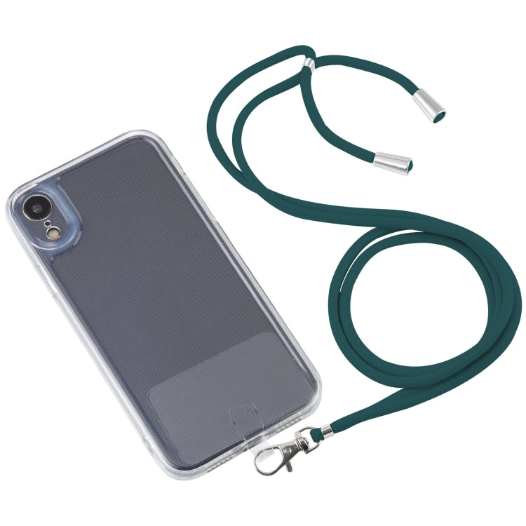 For iPhone XR Lanyard Transparent TPU Phone Case