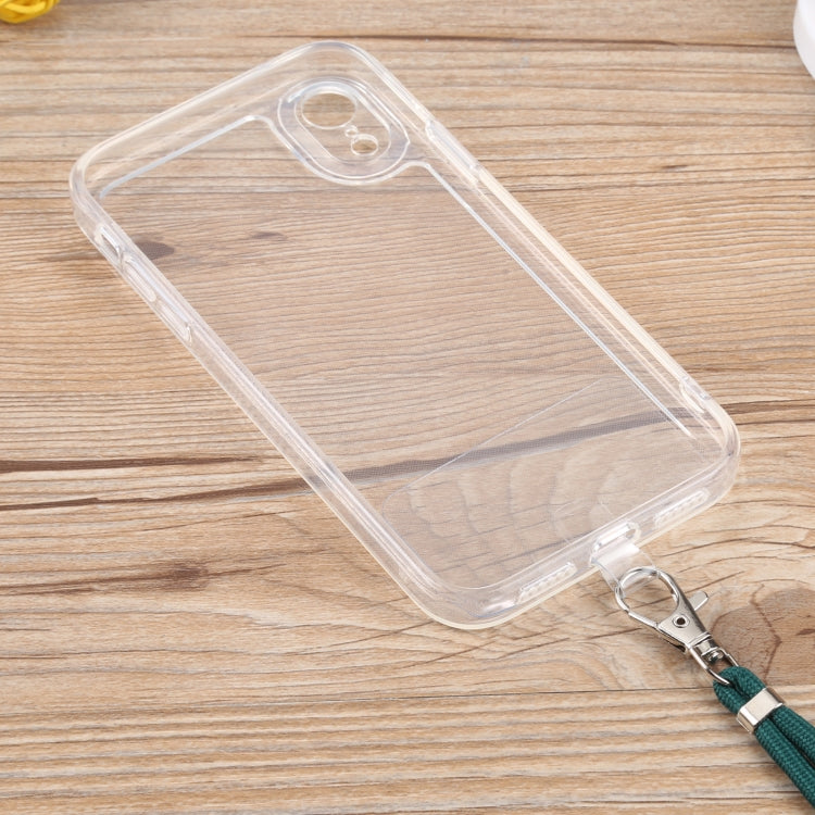 For iPhone XR Lanyard Transparent TPU Phone Case