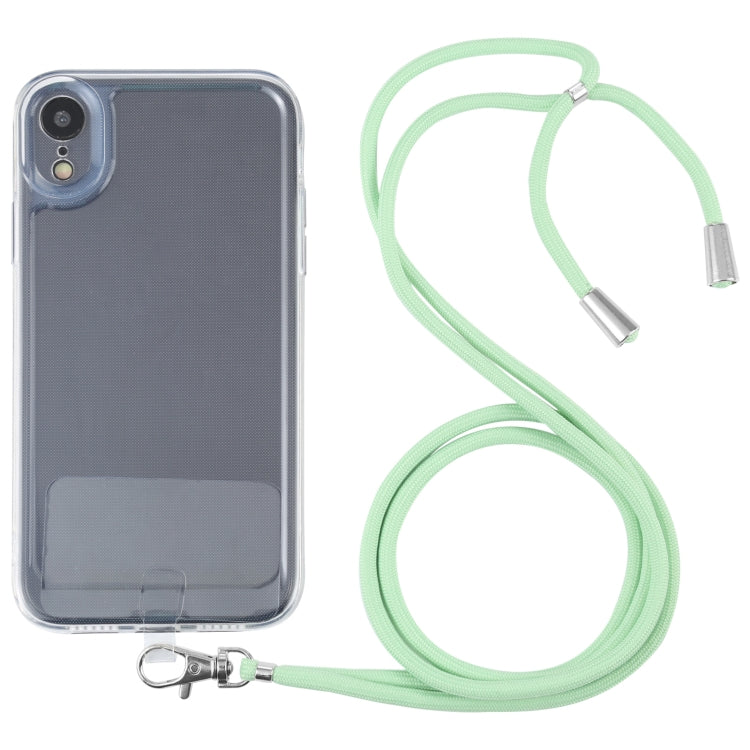 For iPhone XR Lanyard Transparent TPU Phone Case