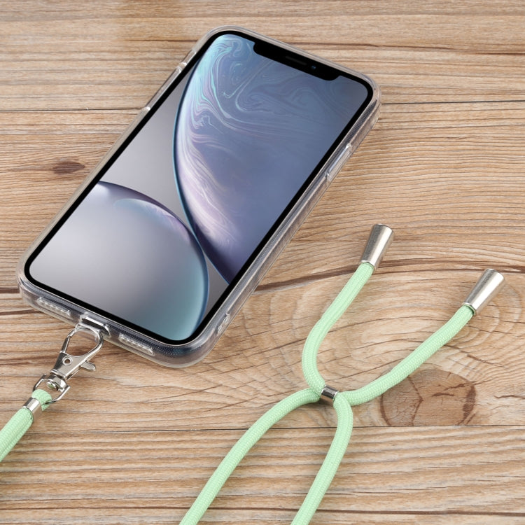 For iPhone XR Lanyard Transparent TPU Phone Case
