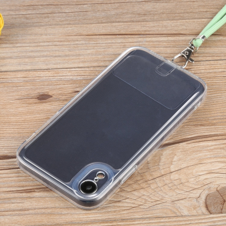For iPhone XR Lanyard Transparent TPU Phone Case