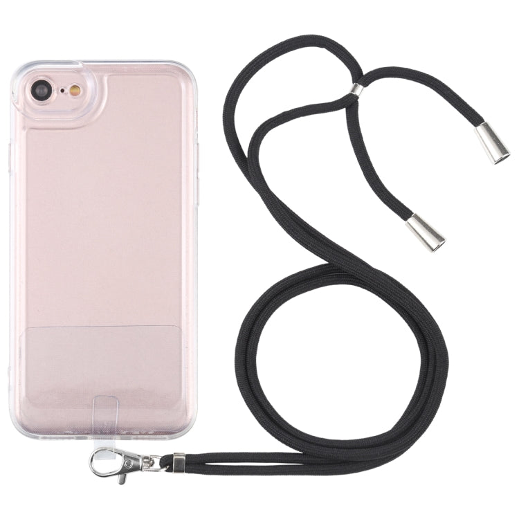For iPhone SE 2022 / SE 2020 / 8 / 7 Lanyard Transparent TPU Phone Case