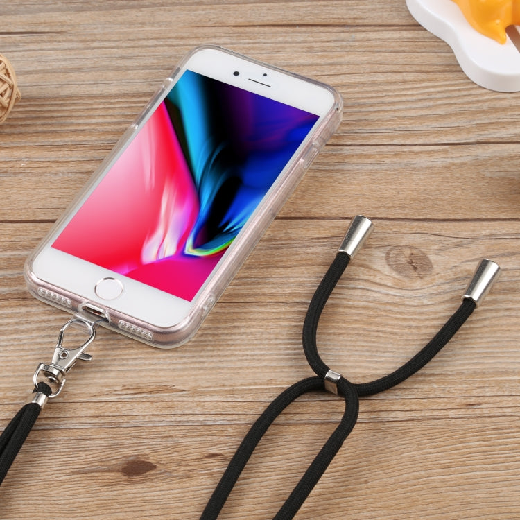 For iPhone SE 2022 / SE 2020 / 8 / 7 Lanyard Transparent TPU Phone Case