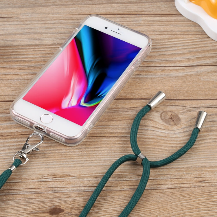 For iPhone SE 2022 / SE 2020 / 8 / 7 Lanyard Transparent TPU Phone Case