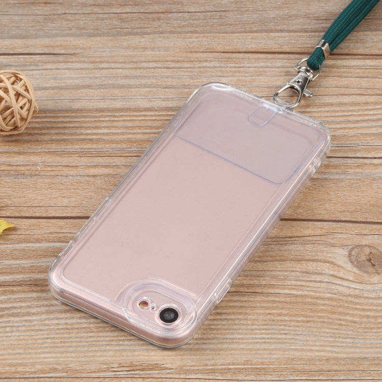 For iPhone SE 2022 / SE 2020 / 8 / 7 Lanyard Transparent TPU Phone Case