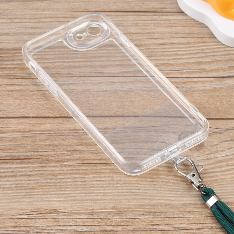 For iPhone SE 2022 / SE 2020 / 8 / 7 Lanyard Transparent TPU Phone Case