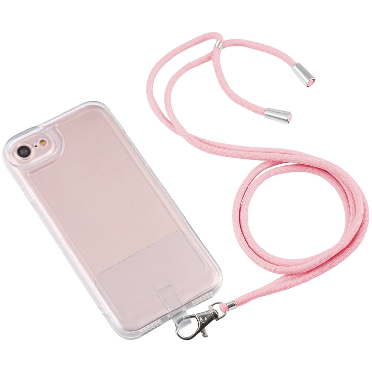 For iPhone SE 2022 / SE 2020 / 8 / 7 Lanyard Transparent TPU Phone Case