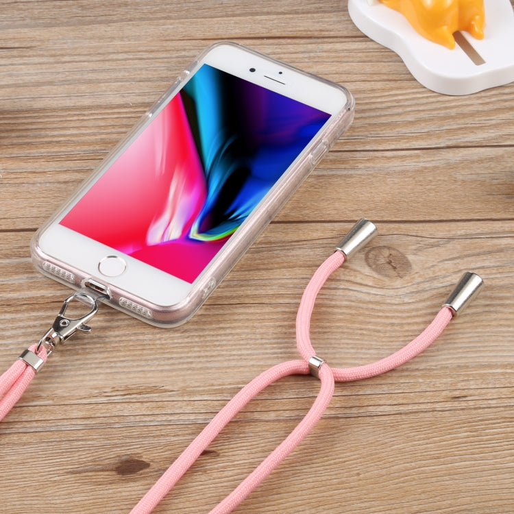 For iPhone SE 2022 / SE 2020 / 8 / 7 Lanyard Transparent TPU Phone Case