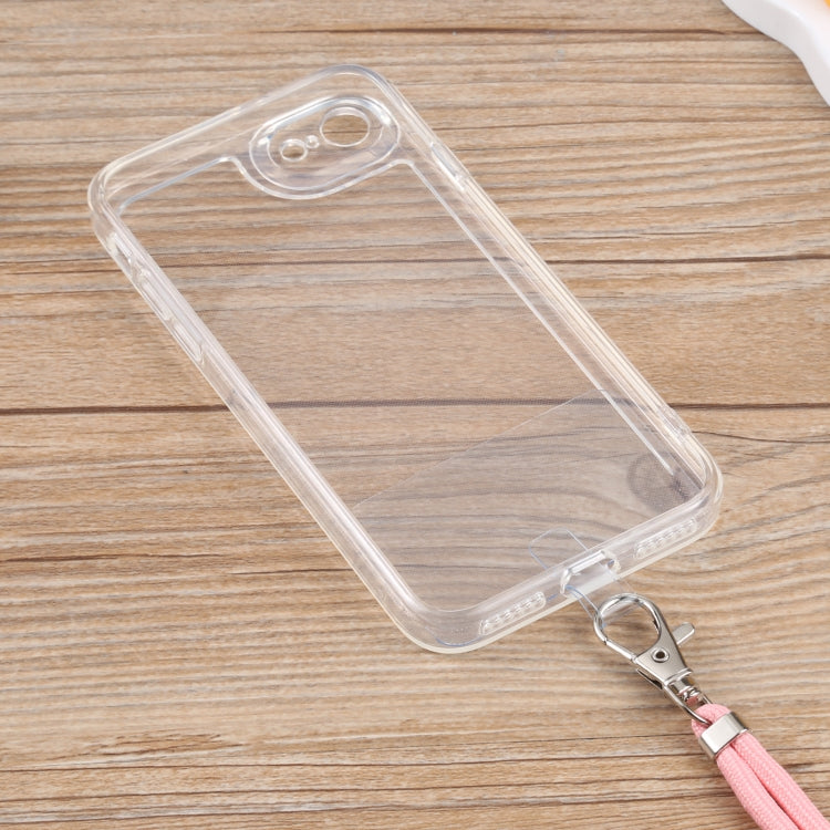 For iPhone SE 2022 / SE 2020 / 8 / 7 Lanyard Transparent TPU Phone Case