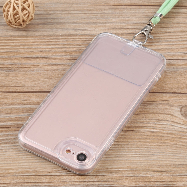 For iPhone SE 2022 / SE 2020 / 8 / 7 Lanyard Transparent TPU Phone Case