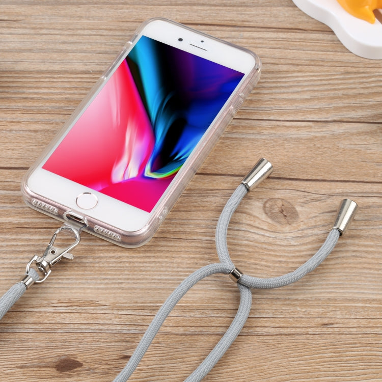 For iPhone SE 2022 / SE 2020 / 8 / 7 Lanyard Transparent TPU Phone Case