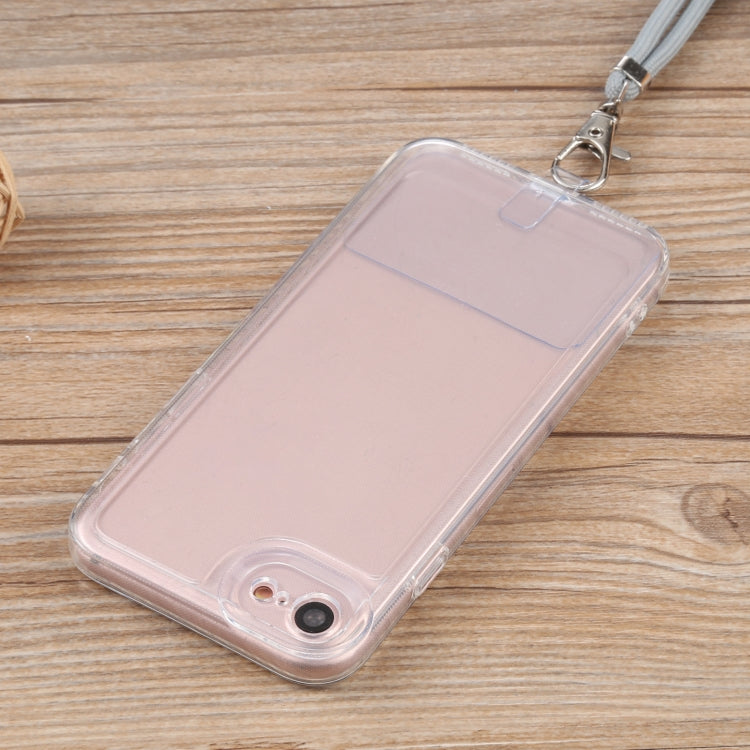 For iPhone SE 2022 / SE 2020 / 8 / 7 Lanyard Transparent TPU Phone Case