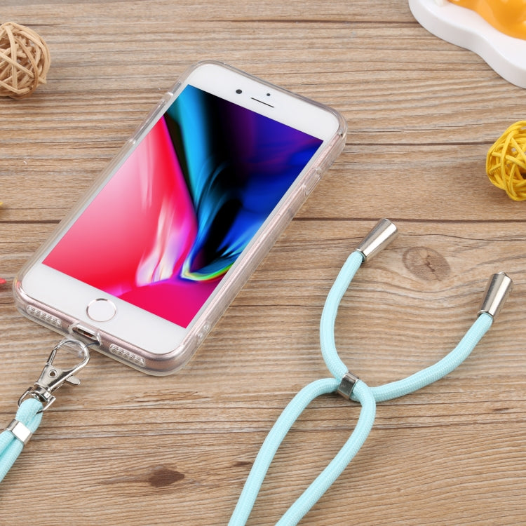 For iPhone SE 2022 / SE 2020 / 8 / 7 Lanyard Transparent TPU Phone Case