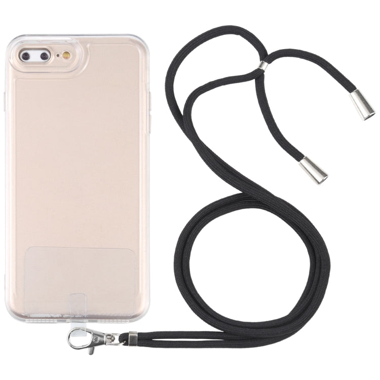 Lanyard Transparent TPU Phone Case For iPhone 7 Plus / 8 Plus