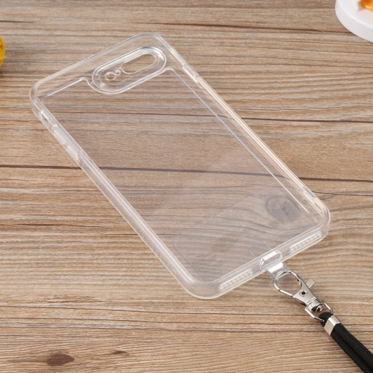 Lanyard Transparent TPU Phone Case For iPhone 7 Plus / 8 Plus