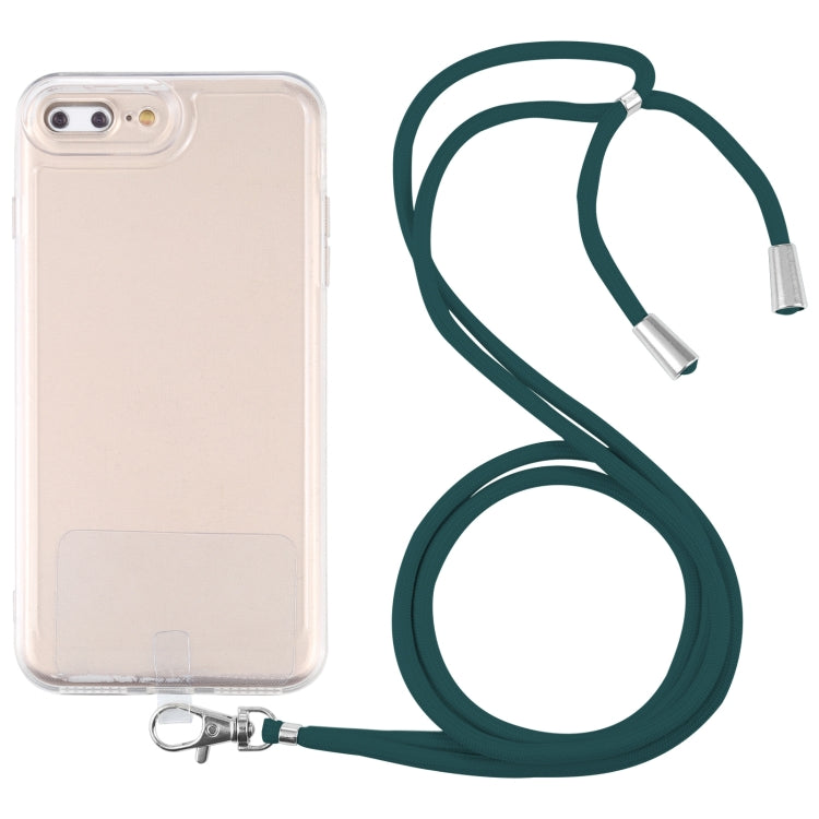 Lanyard Transparent TPU Phone Case For iPhone 7 Plus / 8 Plus