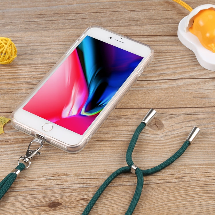 Lanyard Transparent TPU Phone Case For iPhone 7 Plus / 8 Plus