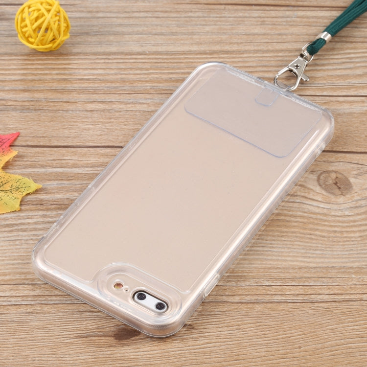 Lanyard Transparent TPU Phone Case For iPhone 7 Plus / 8 Plus